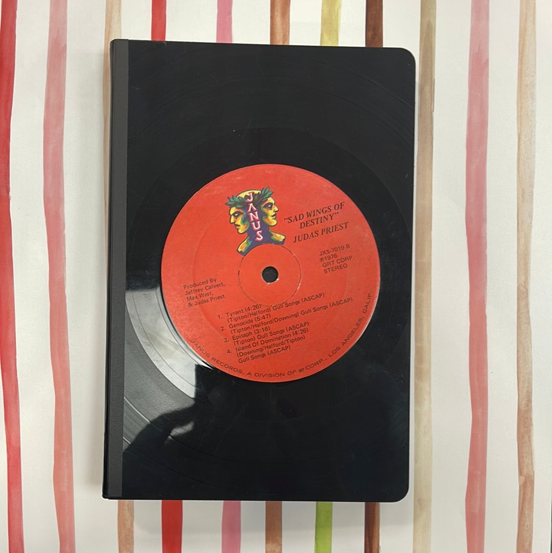Large Vinyl Rock Record Journal