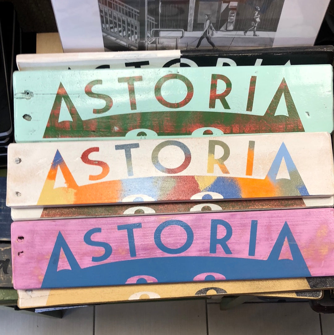 Astoria Wooden Sign